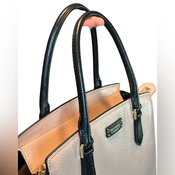 Kate Spade Soft Blush and Black Satchel - Picture 11 of 12